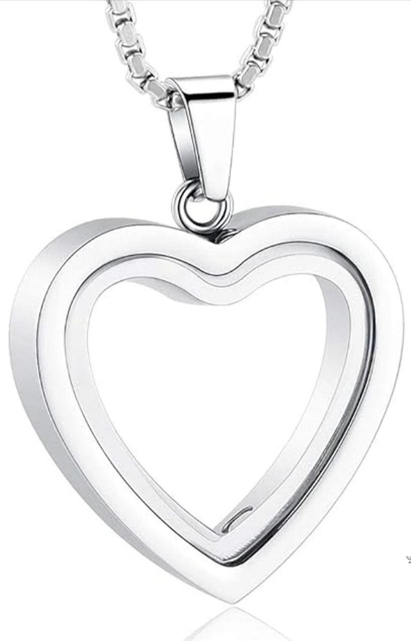 Heartfelt Remembrance: Stainless Steel Heart