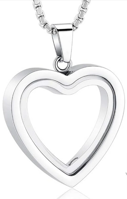 Heartfelt Remembrance: Stainless Steel Heart
