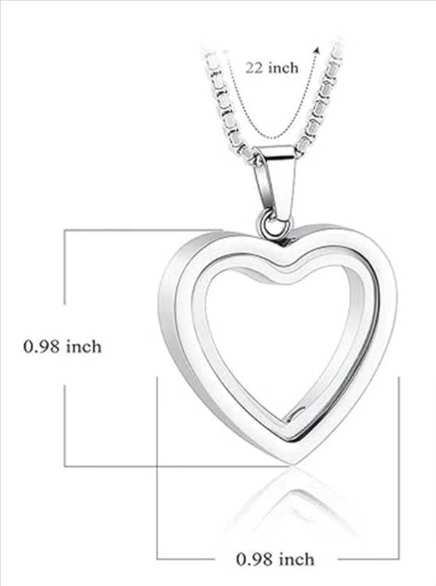 Heartfelt Remembrance: Stainless Steel Heart