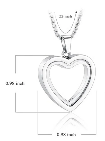 Heartfelt Remembrance: Stainless Steel Heart